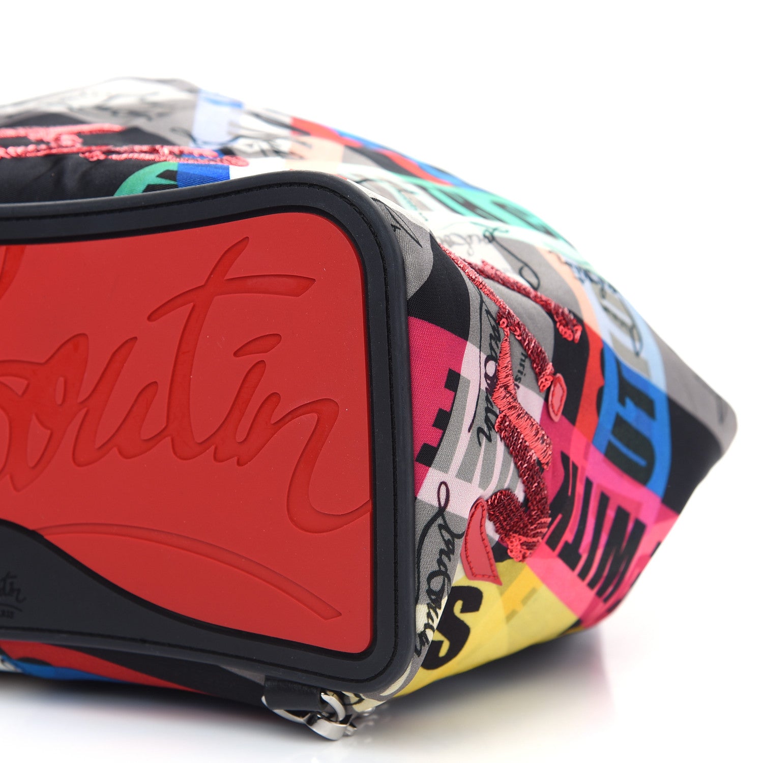 Christian Louboutin Calfskin Loubiballage Backpack Multicolor 6 of 8