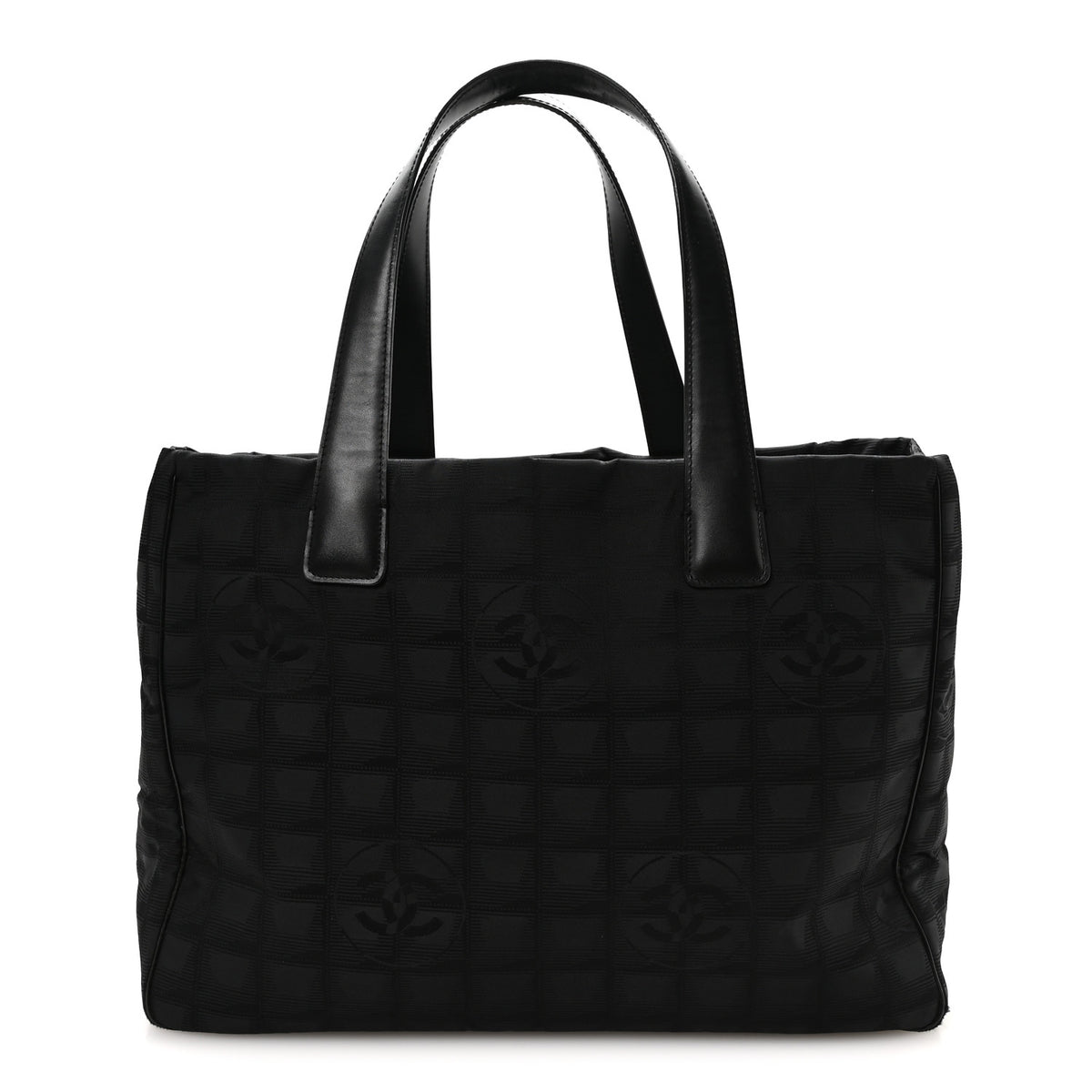 Nylon Medium Travel Tote Black