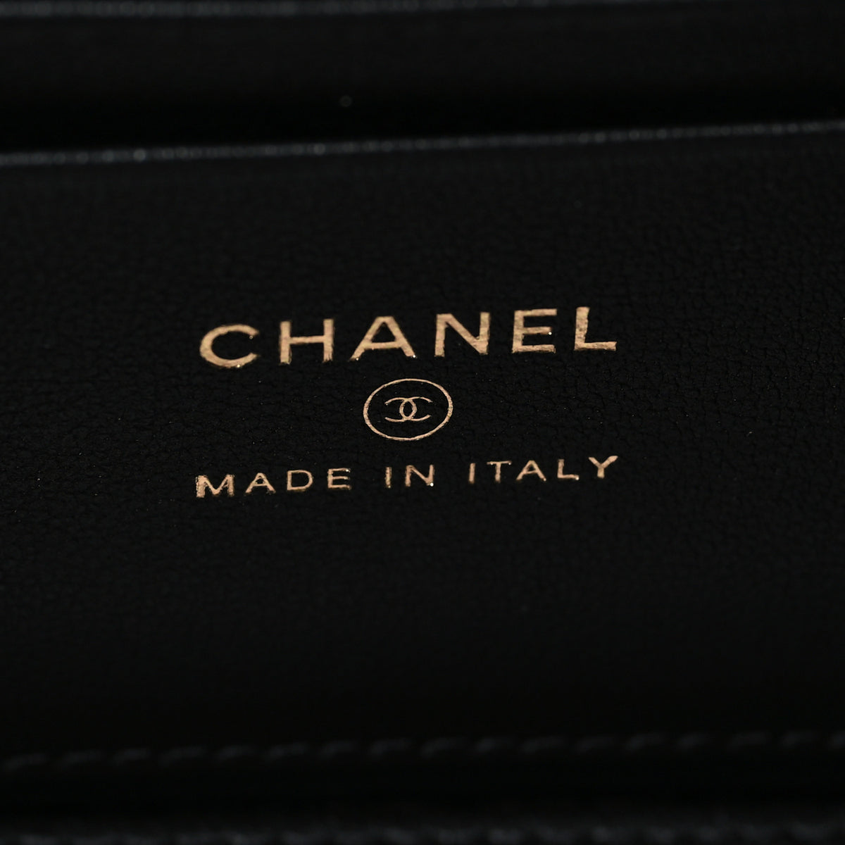 Chanel Tweed Quilted Small Vanity Case With Chain Black Purple Green Red 6 of 11