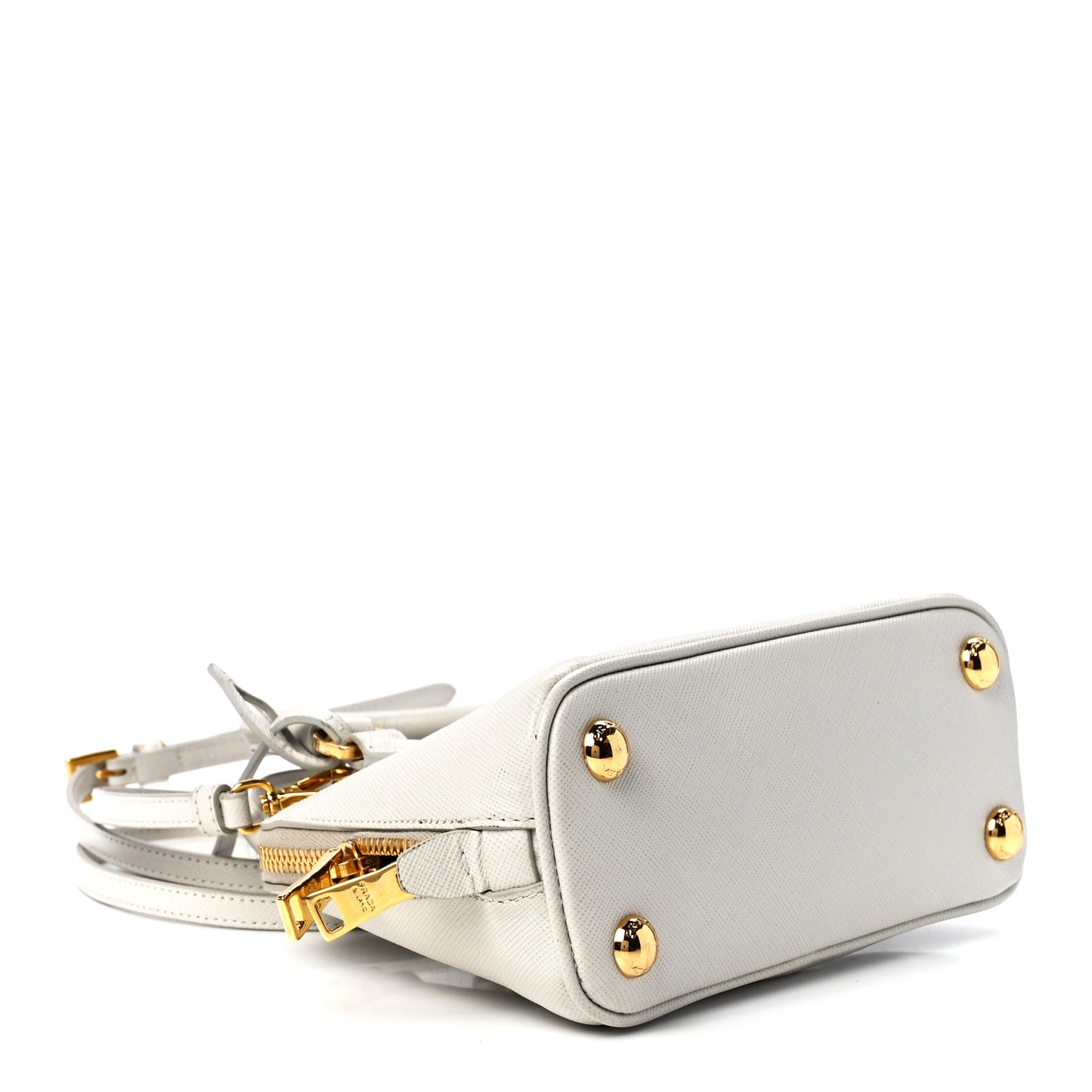 Saffiano Lux Mini Promenade Tote White