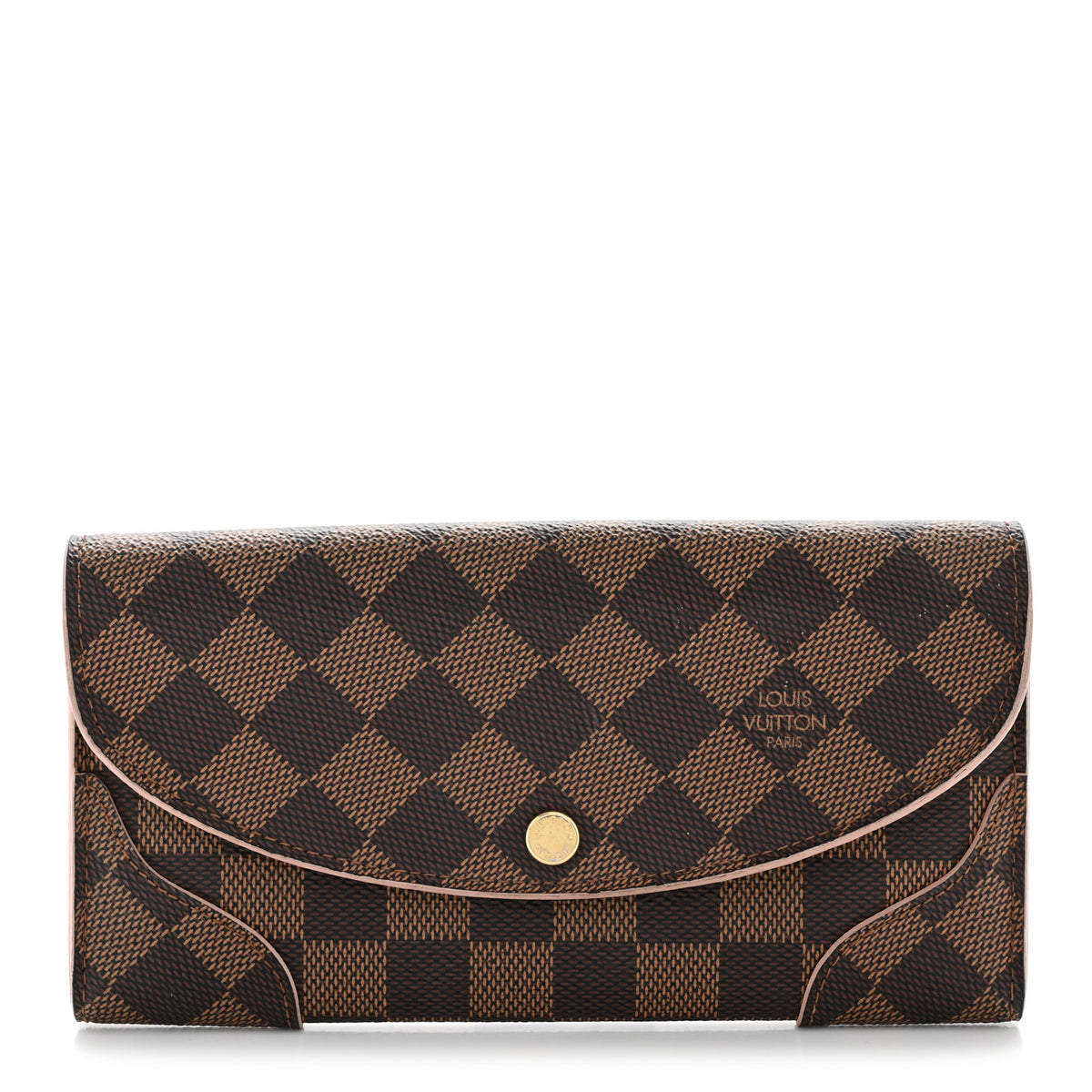 Damier Ebene Caissa Wallet Rose Ballerine