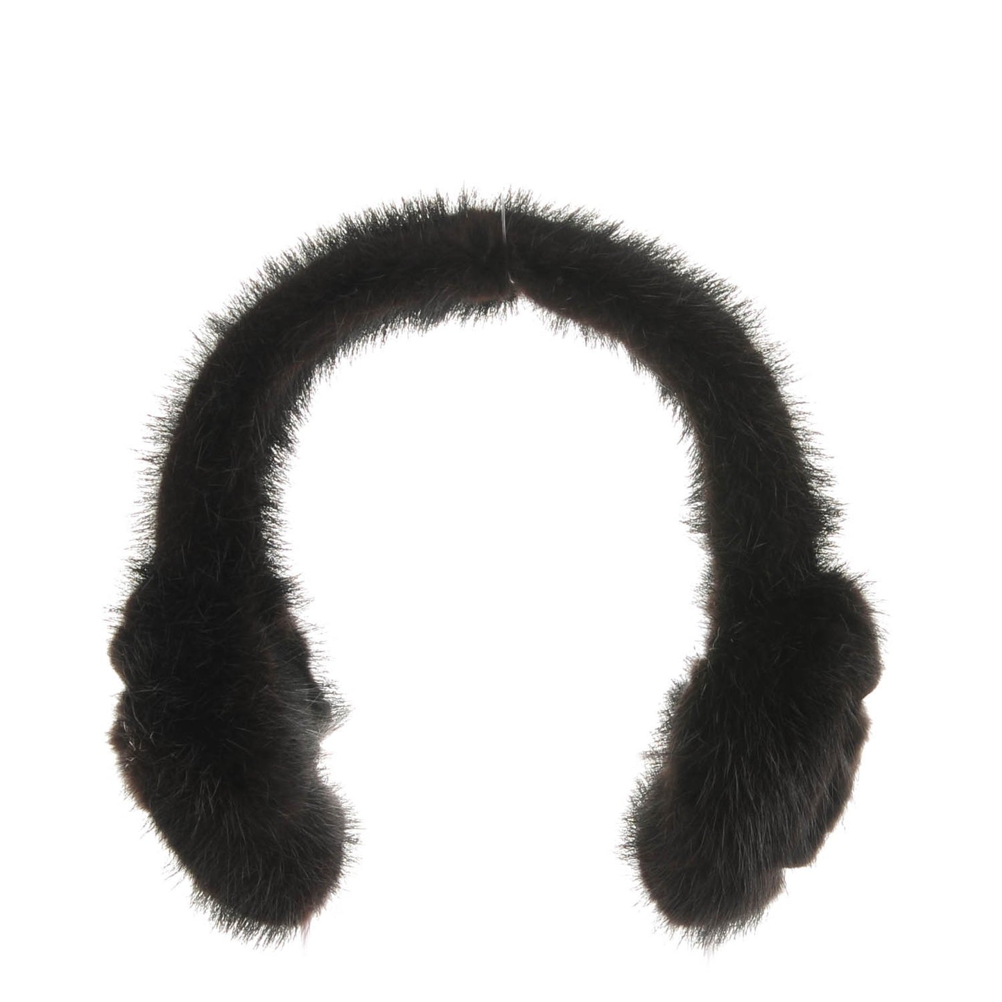 LOUIS VUITTON Mink Fur Vision Earmuffs Black