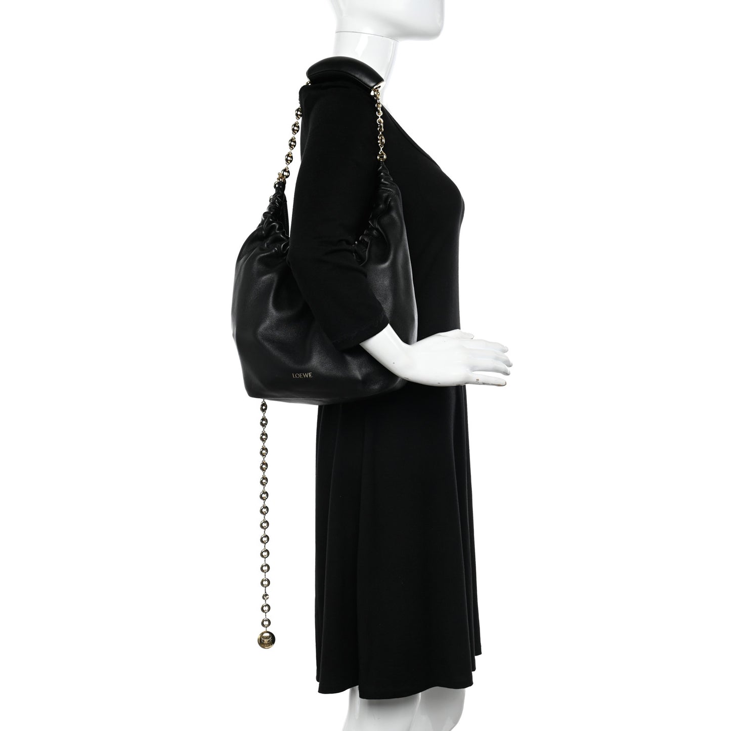 Nappa Small Squeeze Bag Black