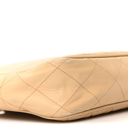 Chanel Lambskin Quilted Shopping Tote Beige 10 of 11