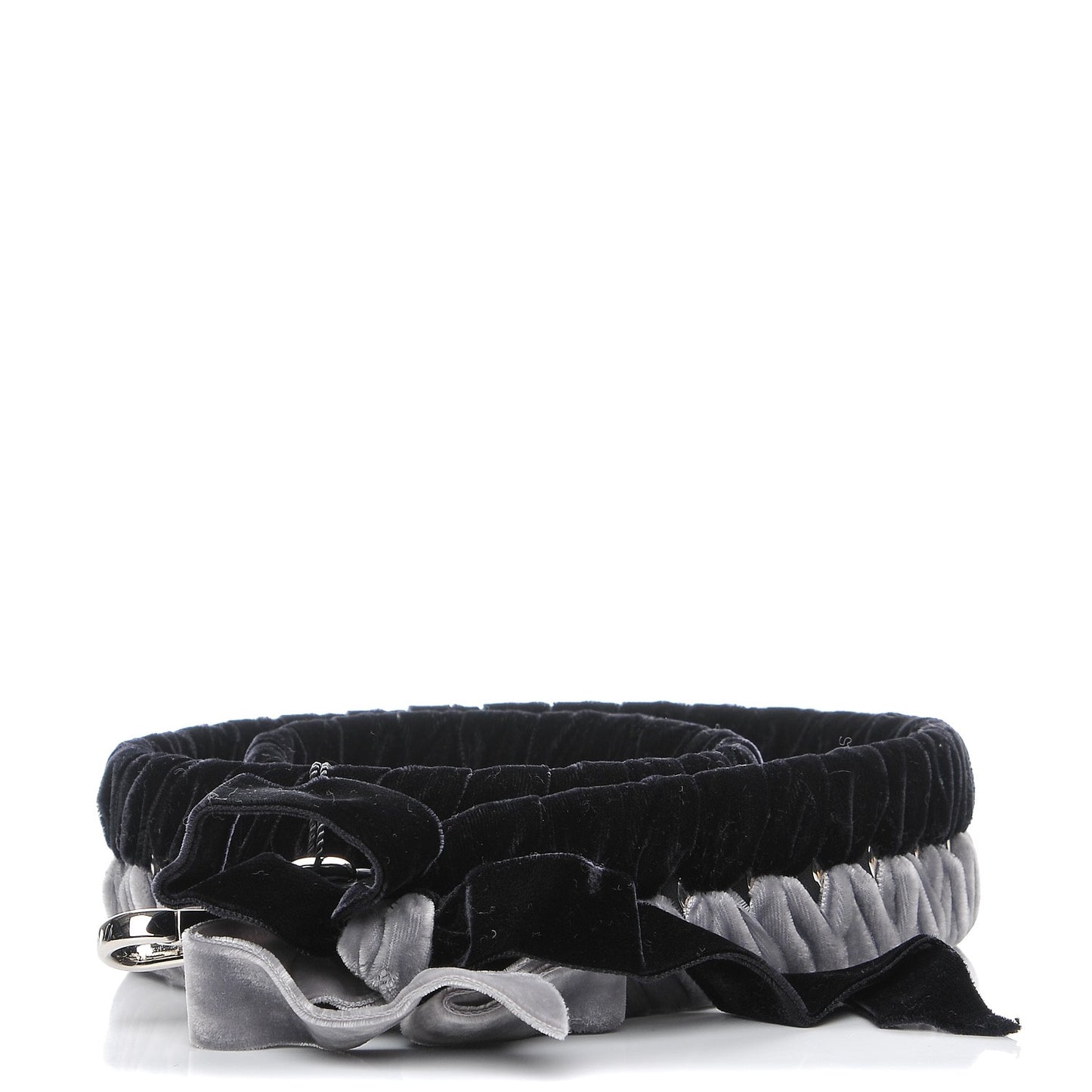 Velvet Lace Up Strap You Grey Black