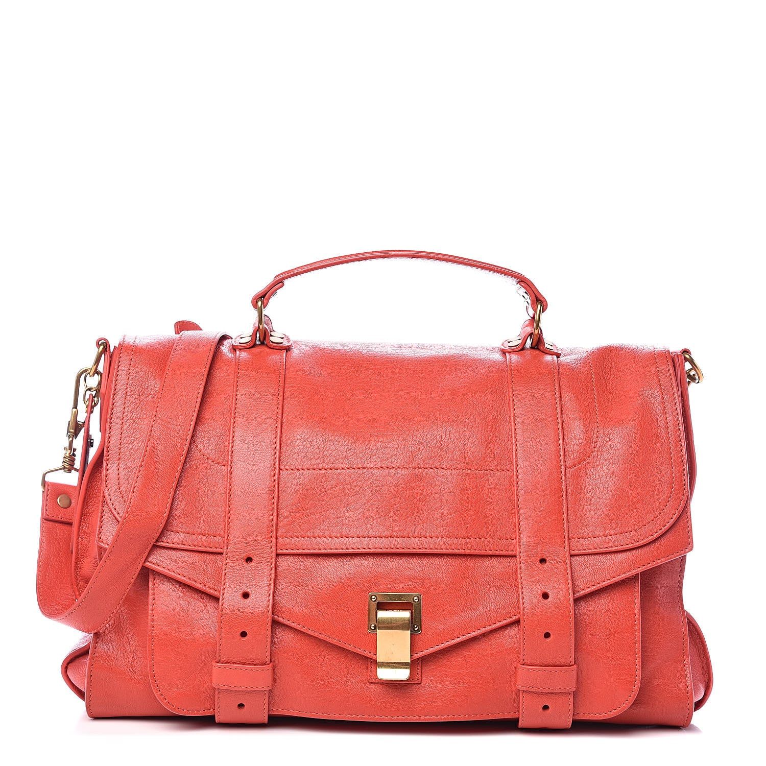 Proenza Schouler Lambskin Large PS1 Satchel Paprika 1 of 11