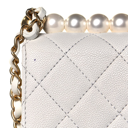 Chanel Lambskin Quilted Chic Pearls Flap White 12 of 12