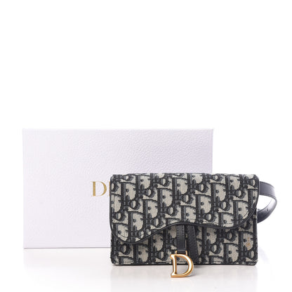 Christian Dior Oblique Saddle Belt Bag Blue 12 of 12