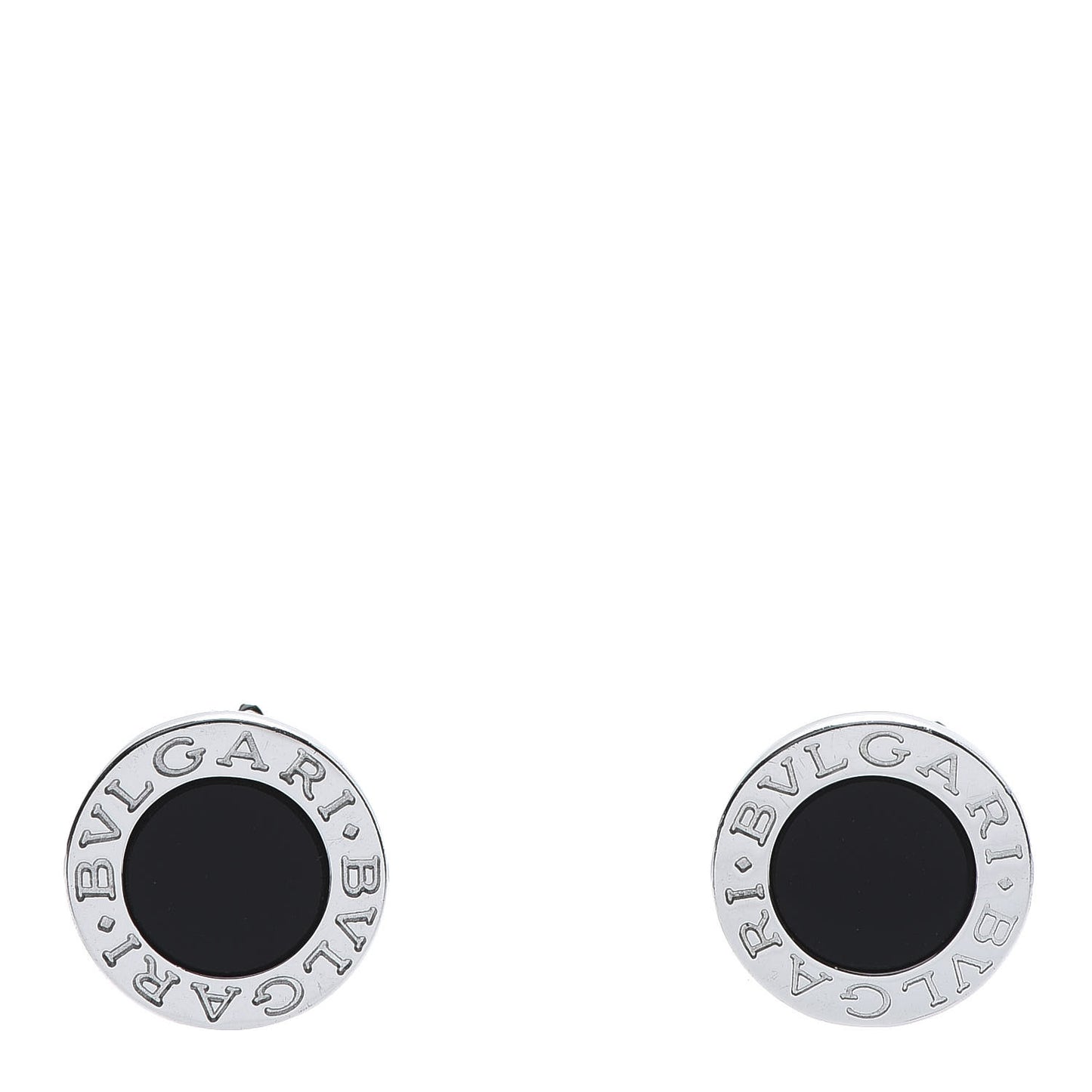 18K White Gold Black Onyx BVLGARI BVLGARI Stud Earrings