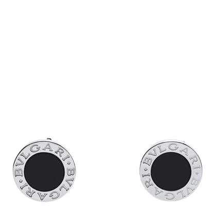 Bulgari 18K White Gold Black Onyx BVLGARI BVLGARI Stud Earrings 2 of 10