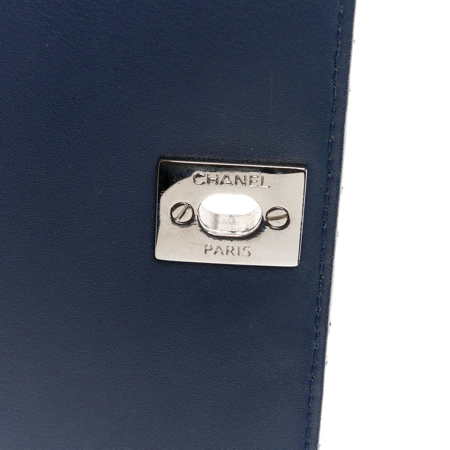 Calfskin Mini Tramezzo Flap Navy
