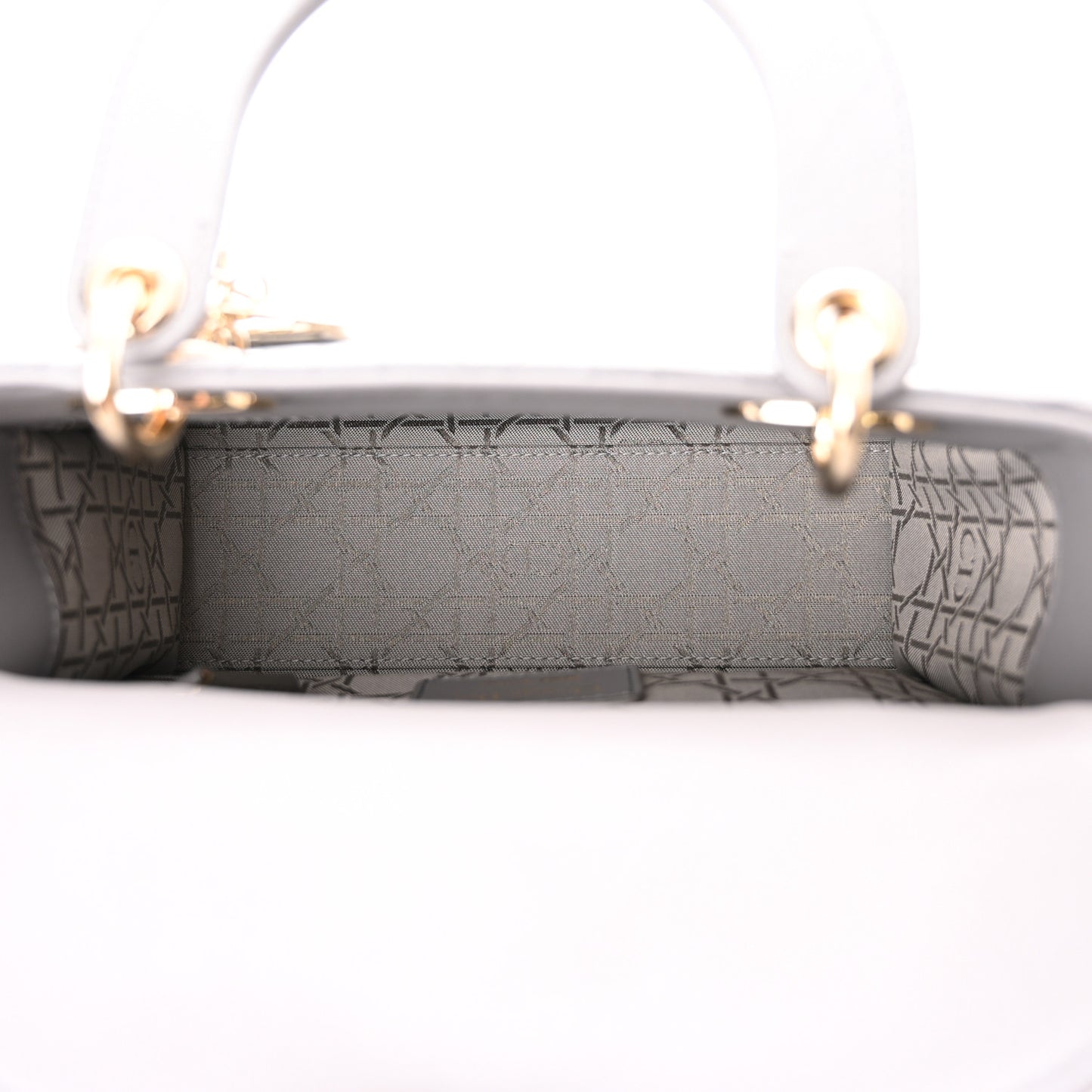 Lambskin Cannage Small My ABCDior Lady Dior Grey