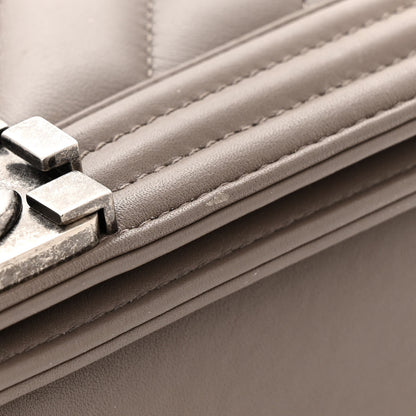 Chanel Lambskin Chevron Medium Boy Flap Taupe 11 of 11