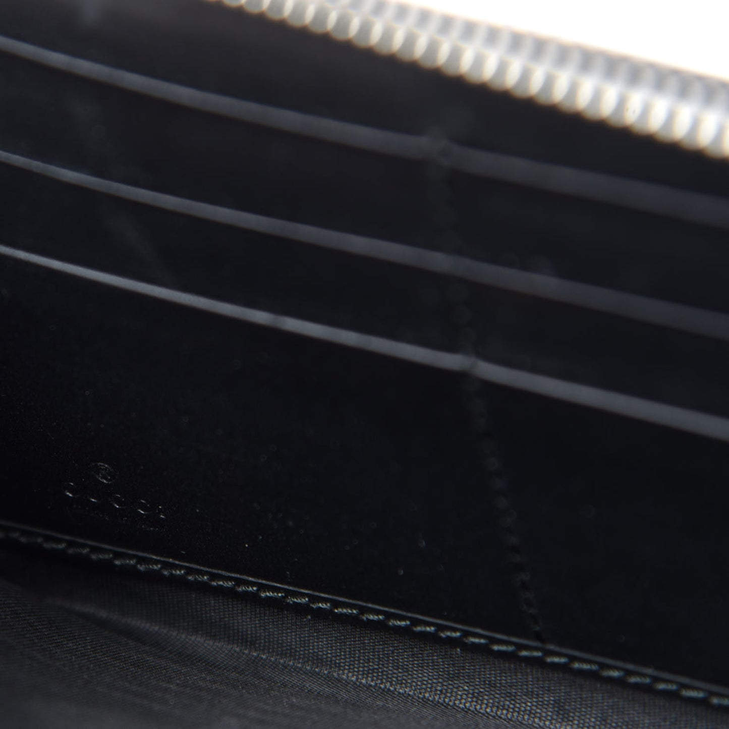 GG Supreme Monogram Night Courrier Embroidered Zip Around Wallet