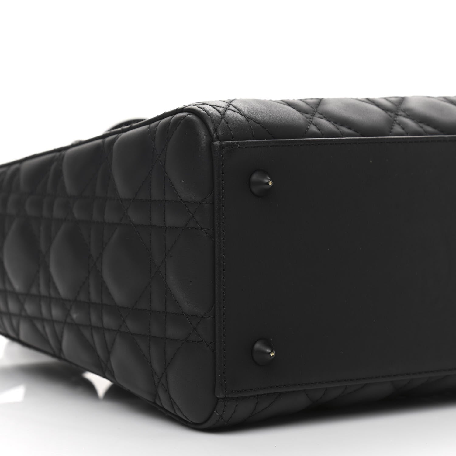 Christian Dior Ultra Matte Calfskin Cannage Medium Lady Dior Black 9 of 11
