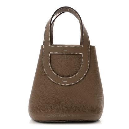 Hermes Taurillon Clemence Swift In-The-Loop 18 Bag Etoupe 1 of 10
