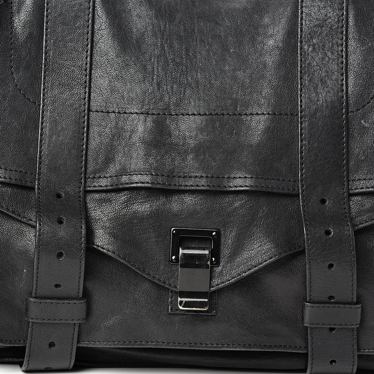 Lambskin Large PS1 Satchel Black