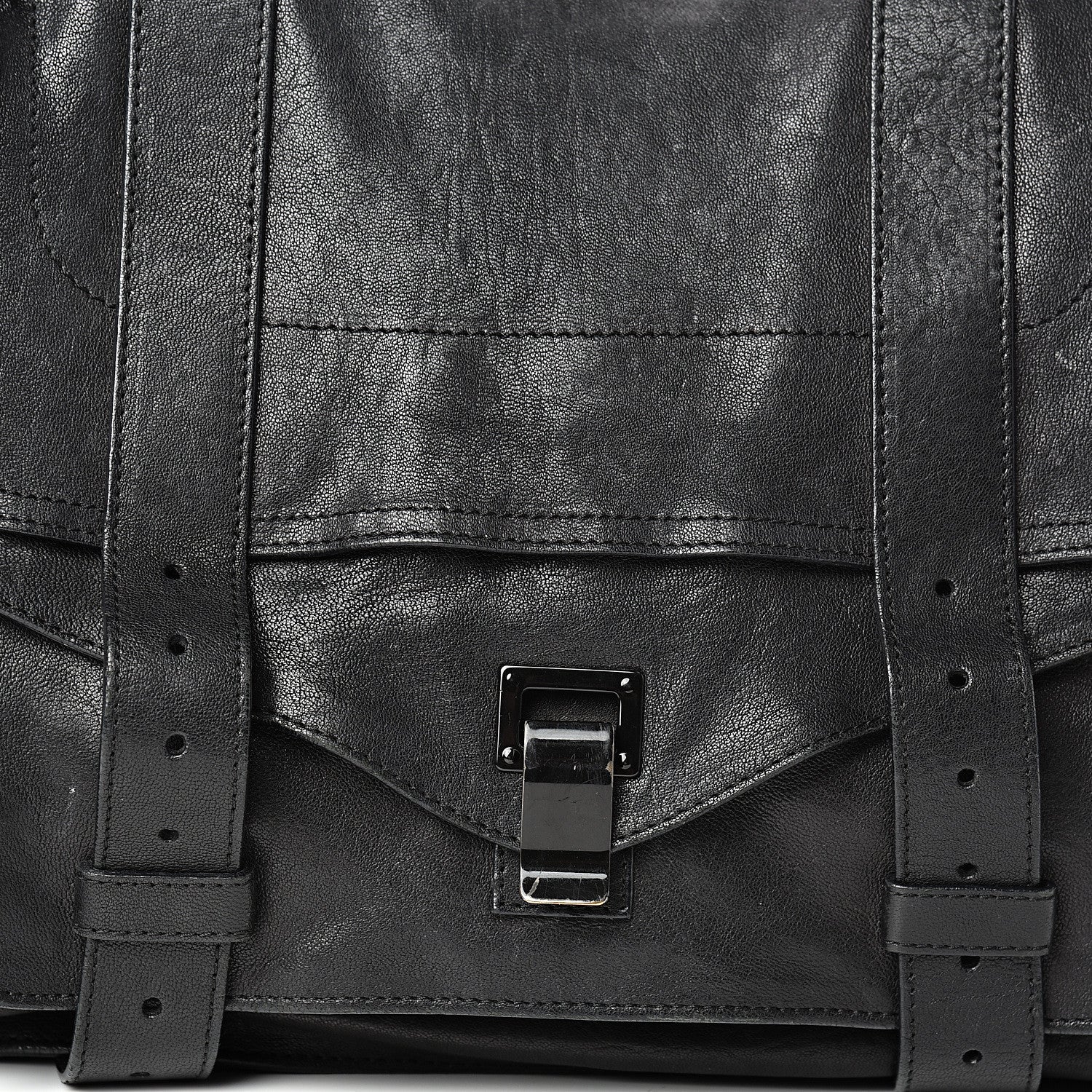 Proenza Schouler Lambskin Large PS1 Satchel Black 8 of 21