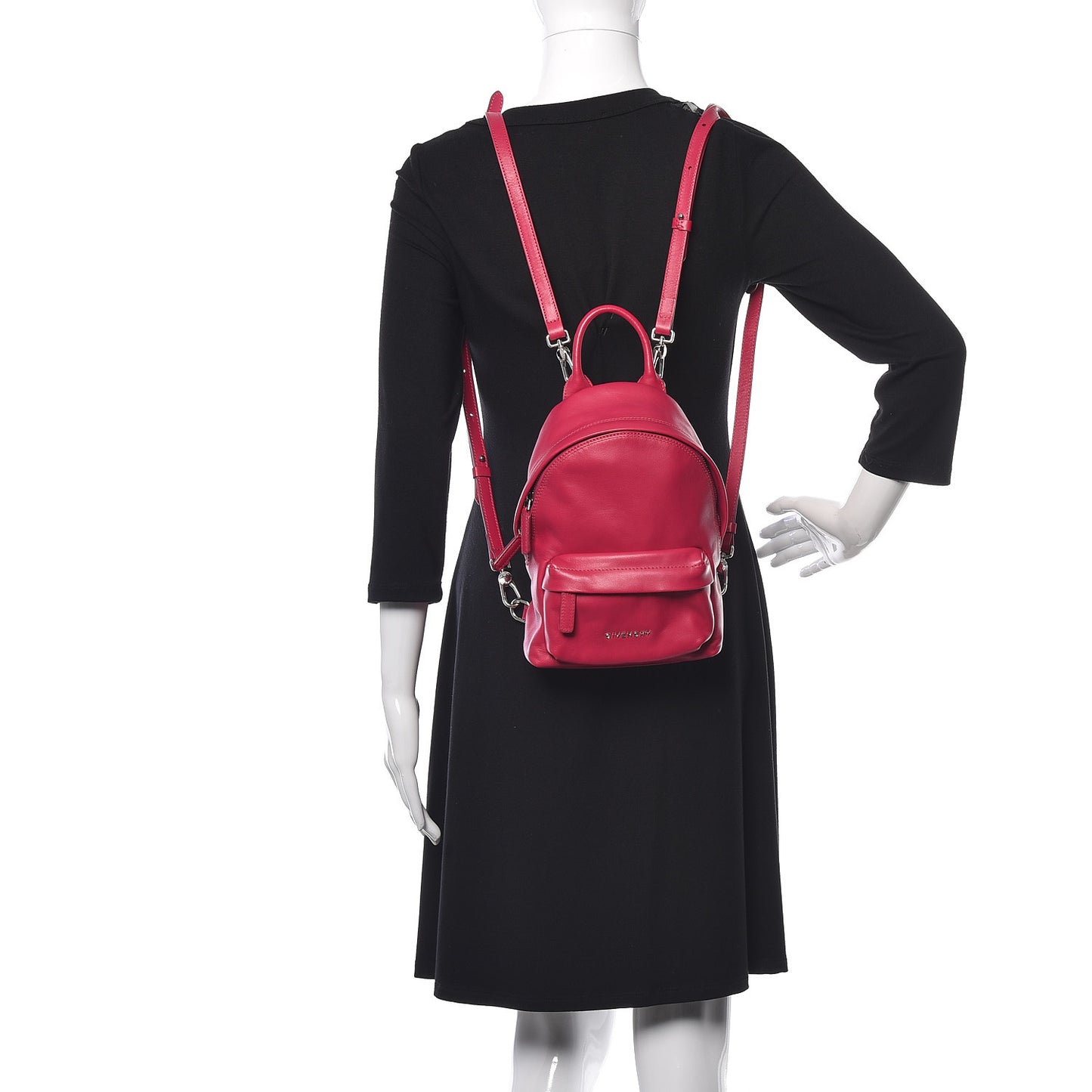 Smooth Calfskin Nano Backpack Fuchsia