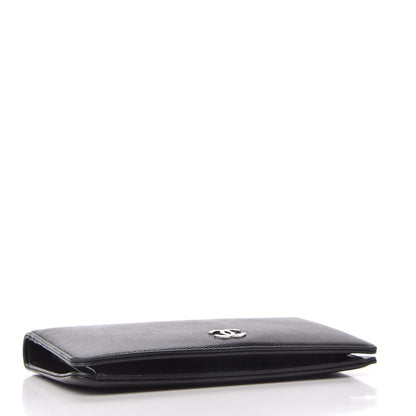 Chanel Caviar Sevruga Yen Wallet Black 4 of 10