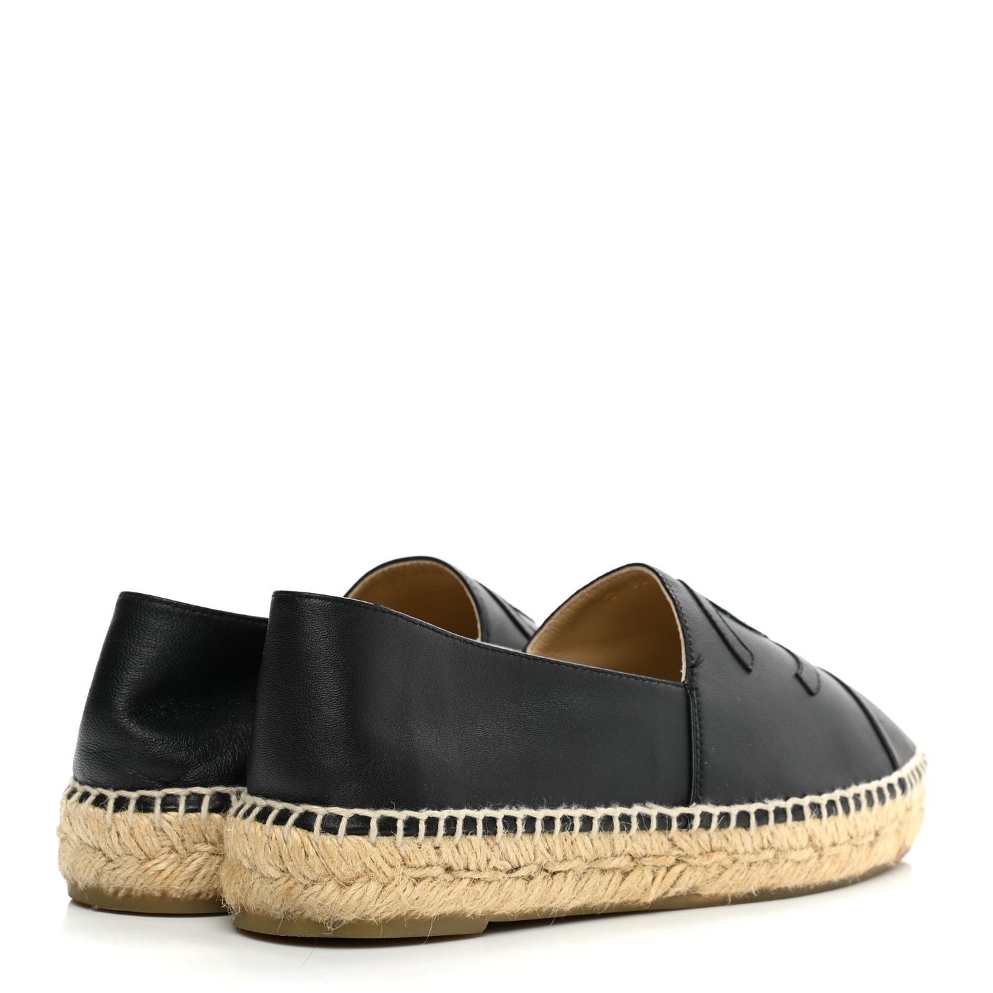 Lambskin CC Espadrilles 38 Black