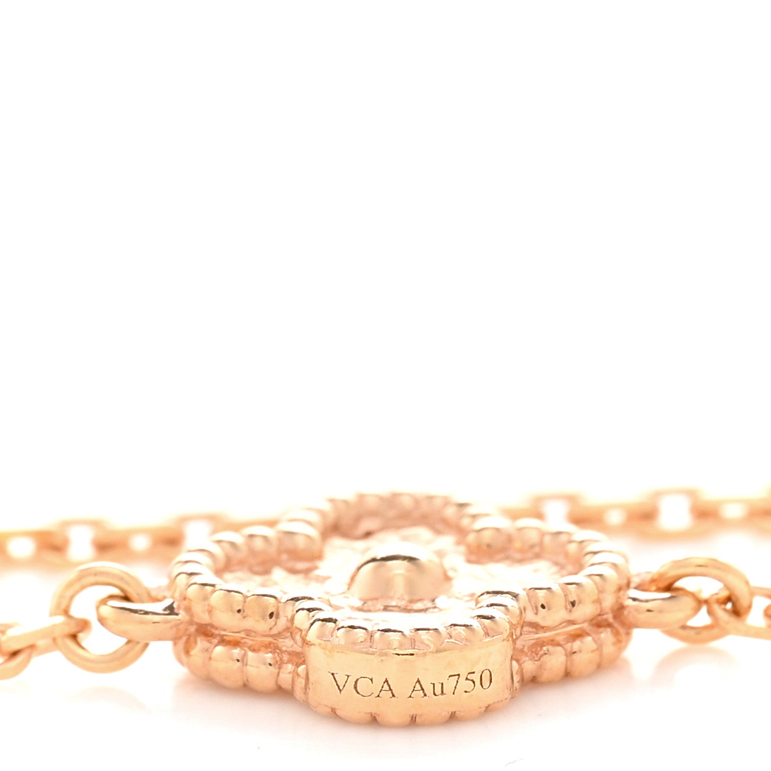 Van Cleef & Arpels 18K Rose Gold 16 Motifs Sweet Alhambra Necklace 5 of 5