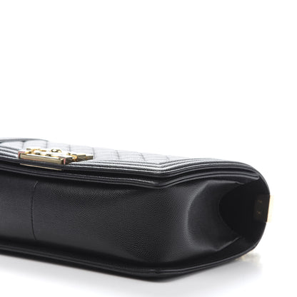 Chanel Caviar Quilted Medium Boy Flap Black 9 of 11