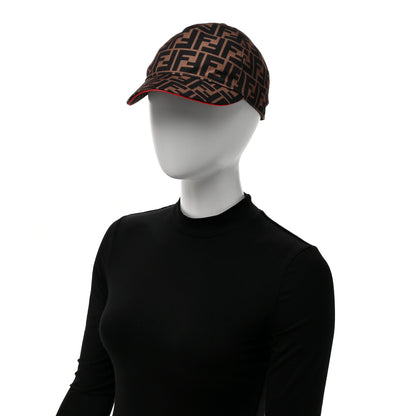 Fendi Canvas FF Reloaded Baseball Hat Tobacco Red 2 of 8
