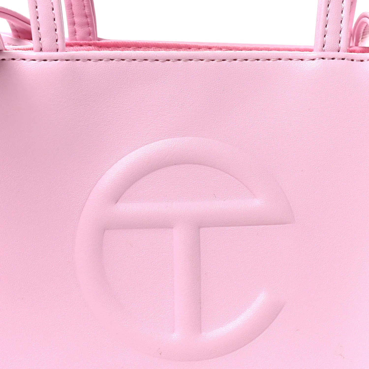 Telfar Vegan Leather Small Shopping Bag Bubblegum 7 of 9