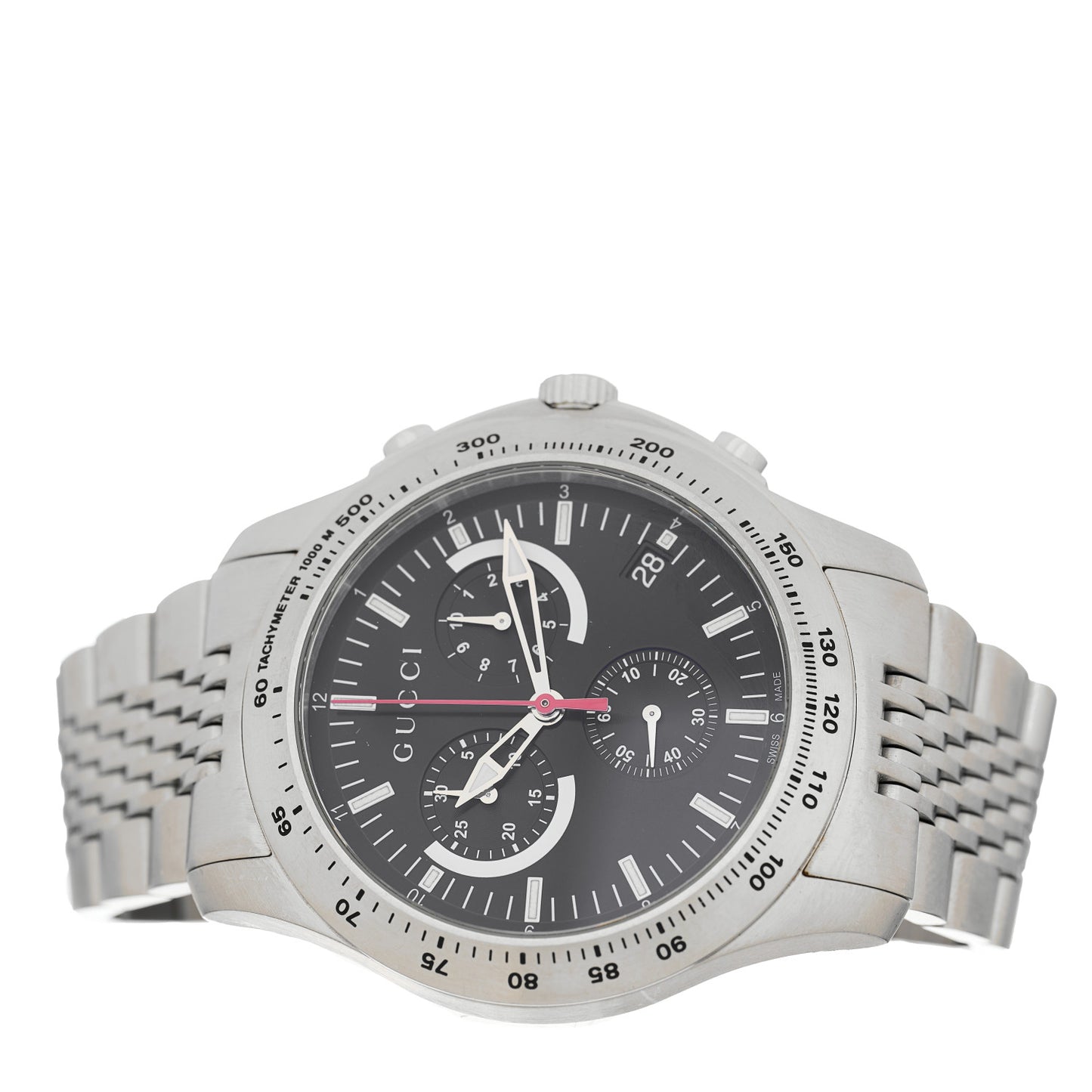 Stainless Steel 45mm G-Timeless Chronograph Quartz Watch Black
