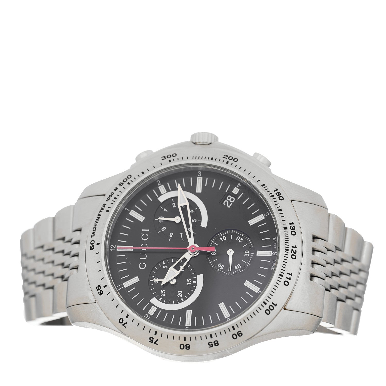 Gucci Stainless Steel 45mm G-Timeless Chronograph Quartz Watch Black 2 of 4