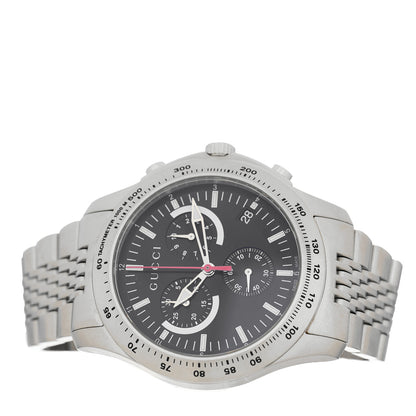 Gucci Stainless Steel 45mm G-Timeless Chronograph Quartz Watch Black 2 of 4
