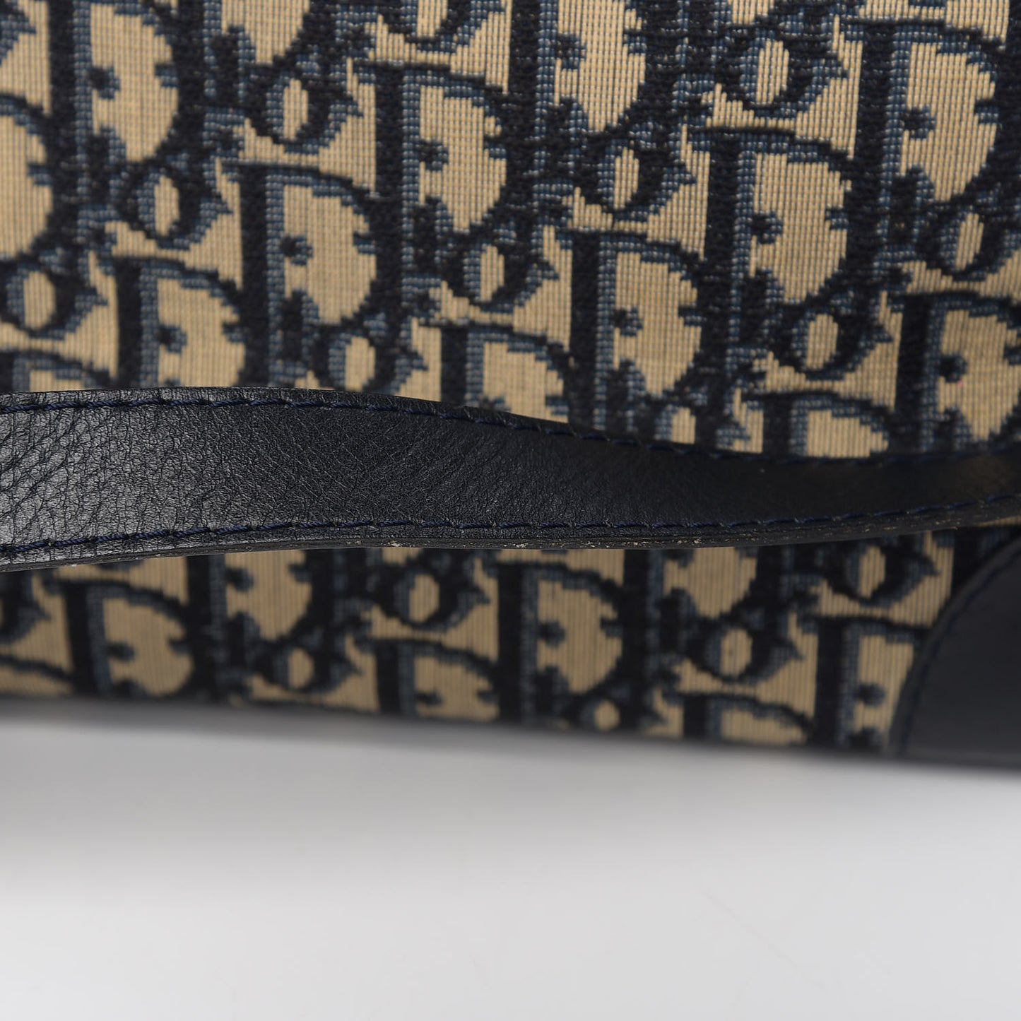 Monogram Shoulder Bag Navy Blue