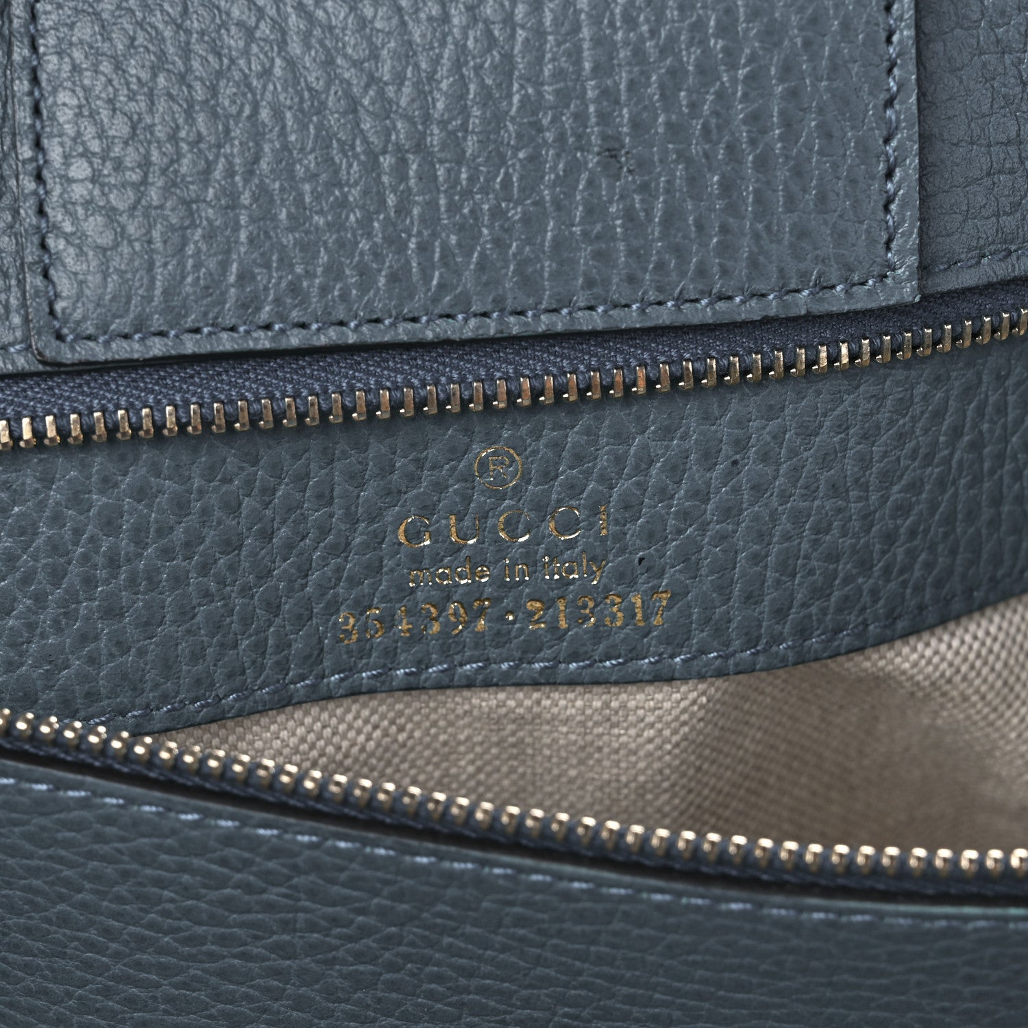 Gucci Dollar Calfskin Medium Swing Tote Marine Deep Cobalt 6 of 9