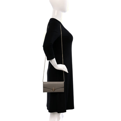 Fendi Vitello Cruise F is Fendi Continental Envelope Wallet on Chain Tortora 2 of 10