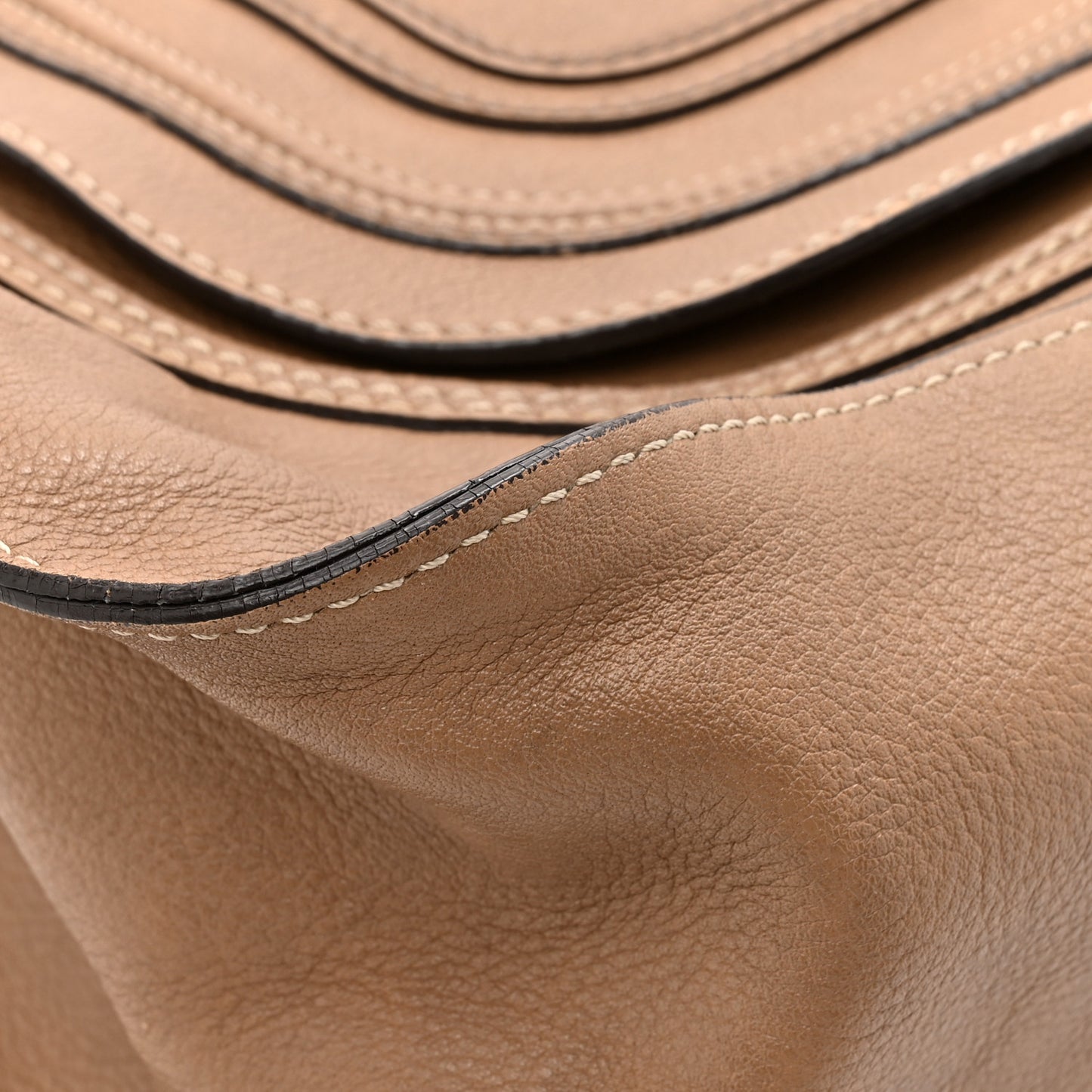 Calfskin Large Marcie Satchel Nut