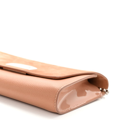 Christian Louboutin Veau Velours Calfskin Vero Dodat Clutch Nude 9 of 9