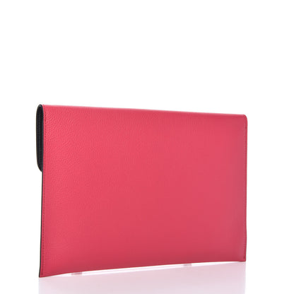Alexander McQueen Calfskin Skull Envelope Clutch Fuchsia 2 of 9