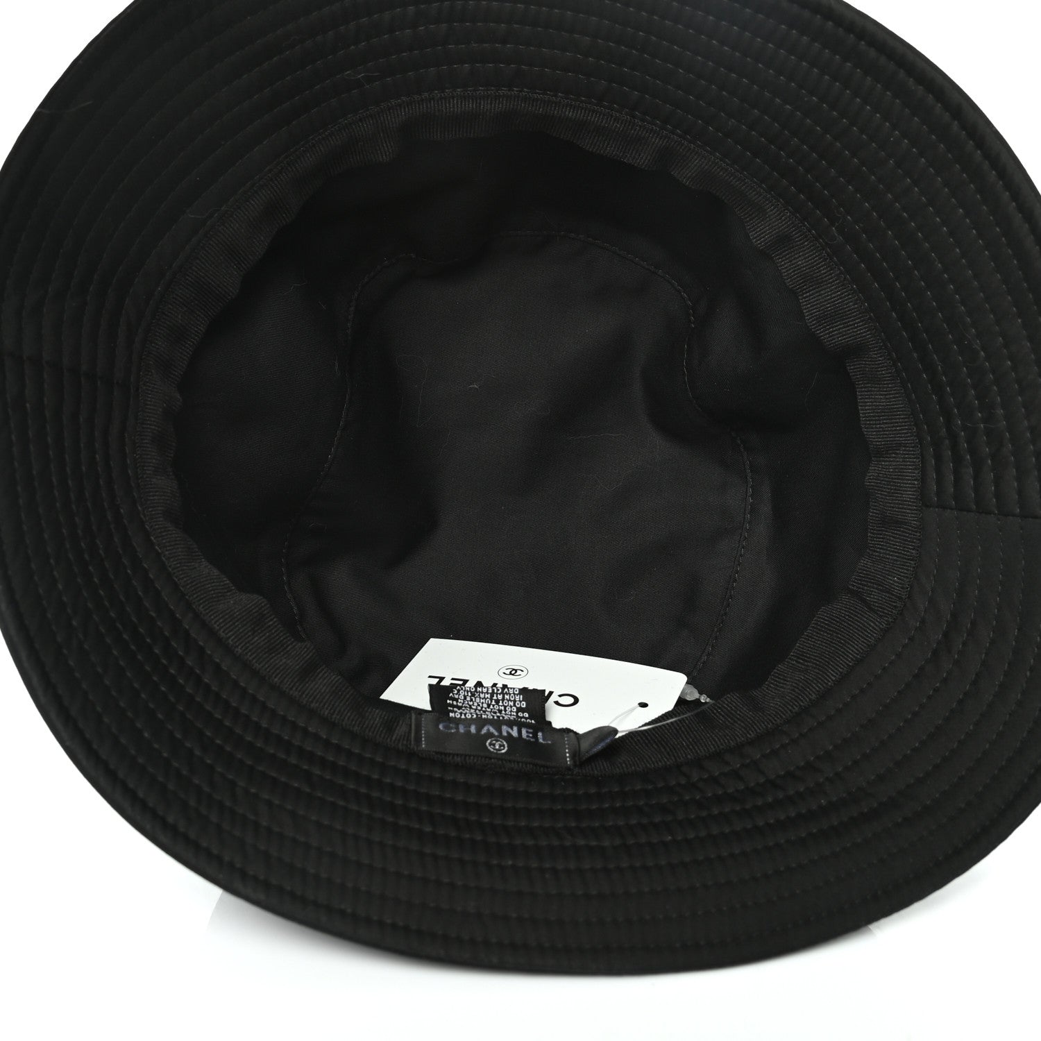 Chanel Cotton CC Bucket Hat L Black 5 of 6
