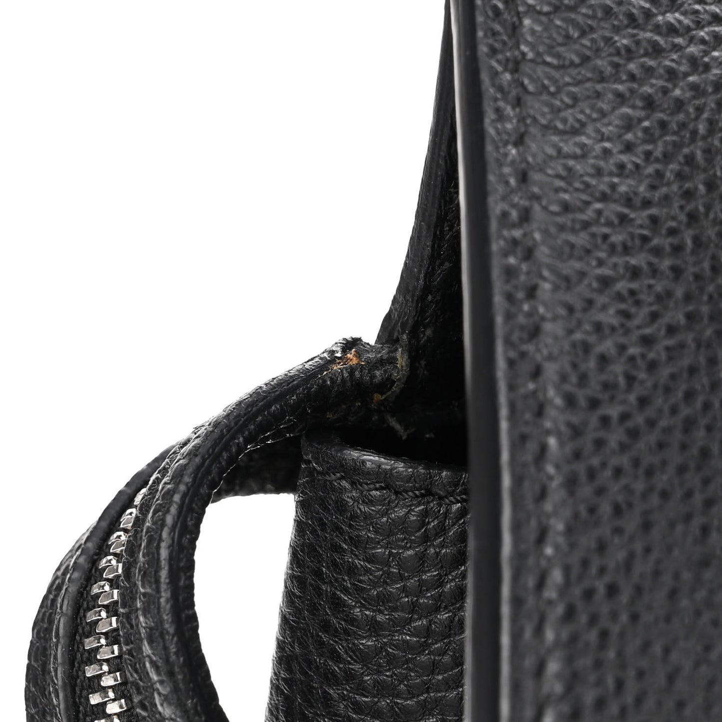 Supple Calfskin Medium Edge Shoulder Bag Black