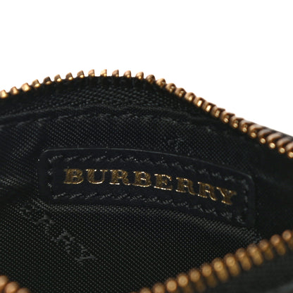 Burberry Mini Vintage Check Calfskin Somerset Coin Case Card Holder Antique Yellow 8 of 9