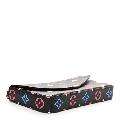 Louis Vuitton Game On Felicie Chain Wallet Black 5 of 10