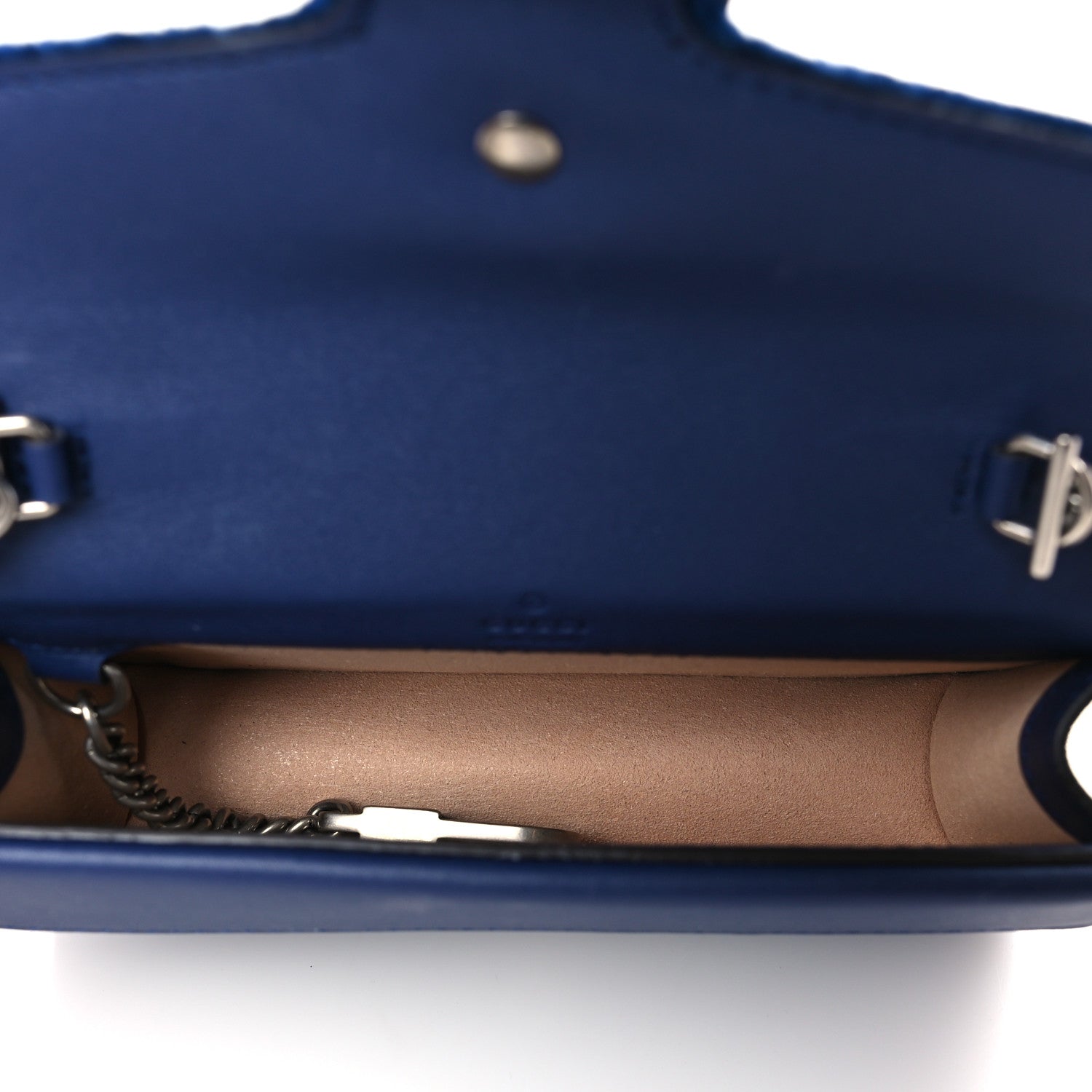 Gucci Velvet Super Mini Dionysus Shoulder Bag Cobalt 5 of 9