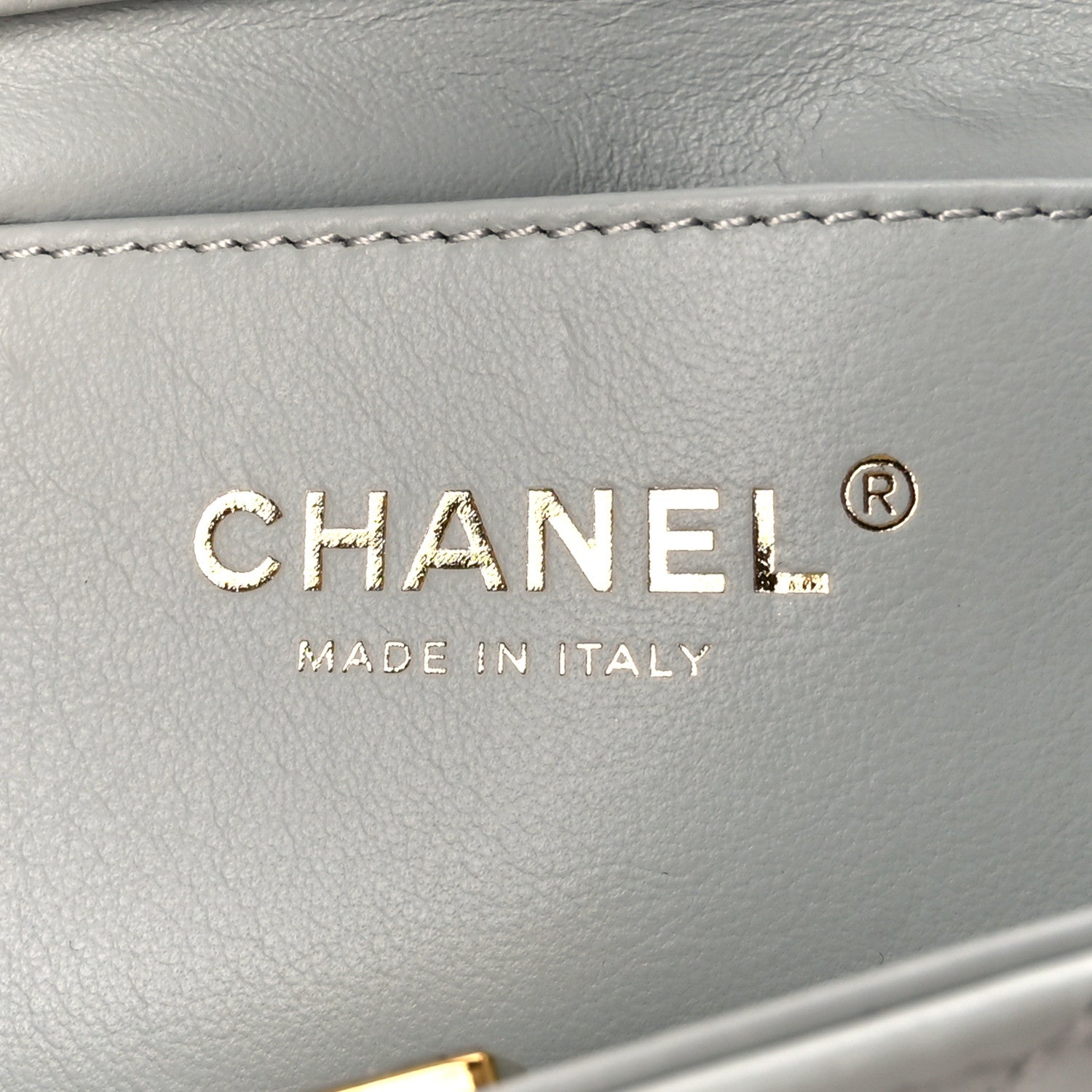 Chanel Lambskin Enamel Strass Quilted Mini Paris Monaco Flap Light Grey 6 of 10