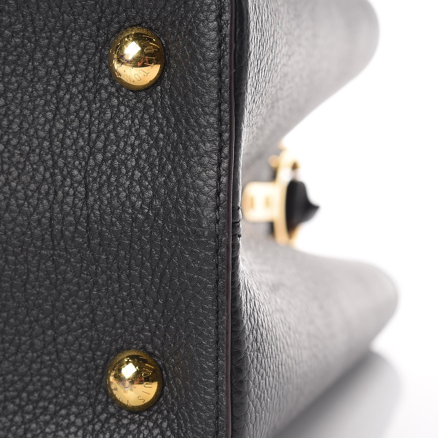 Louis Vuitton Taurillon Capucines MM Black 10 of 10