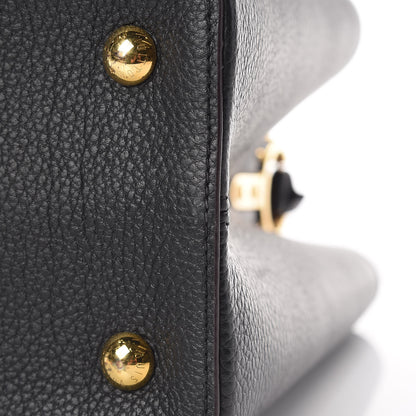 Louis Vuitton Taurillon Capucines MM Black 10 of 10