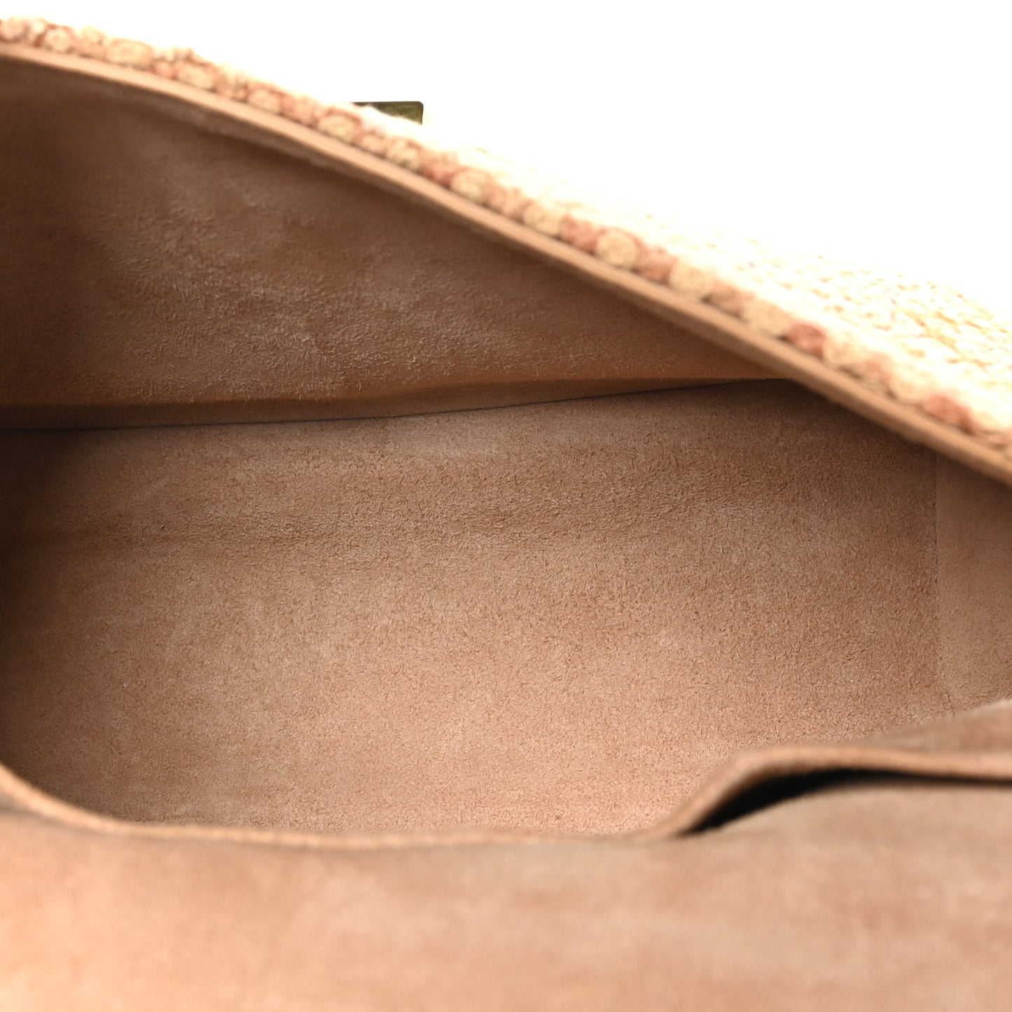 Cotton Knit Small Caro Bag Beige