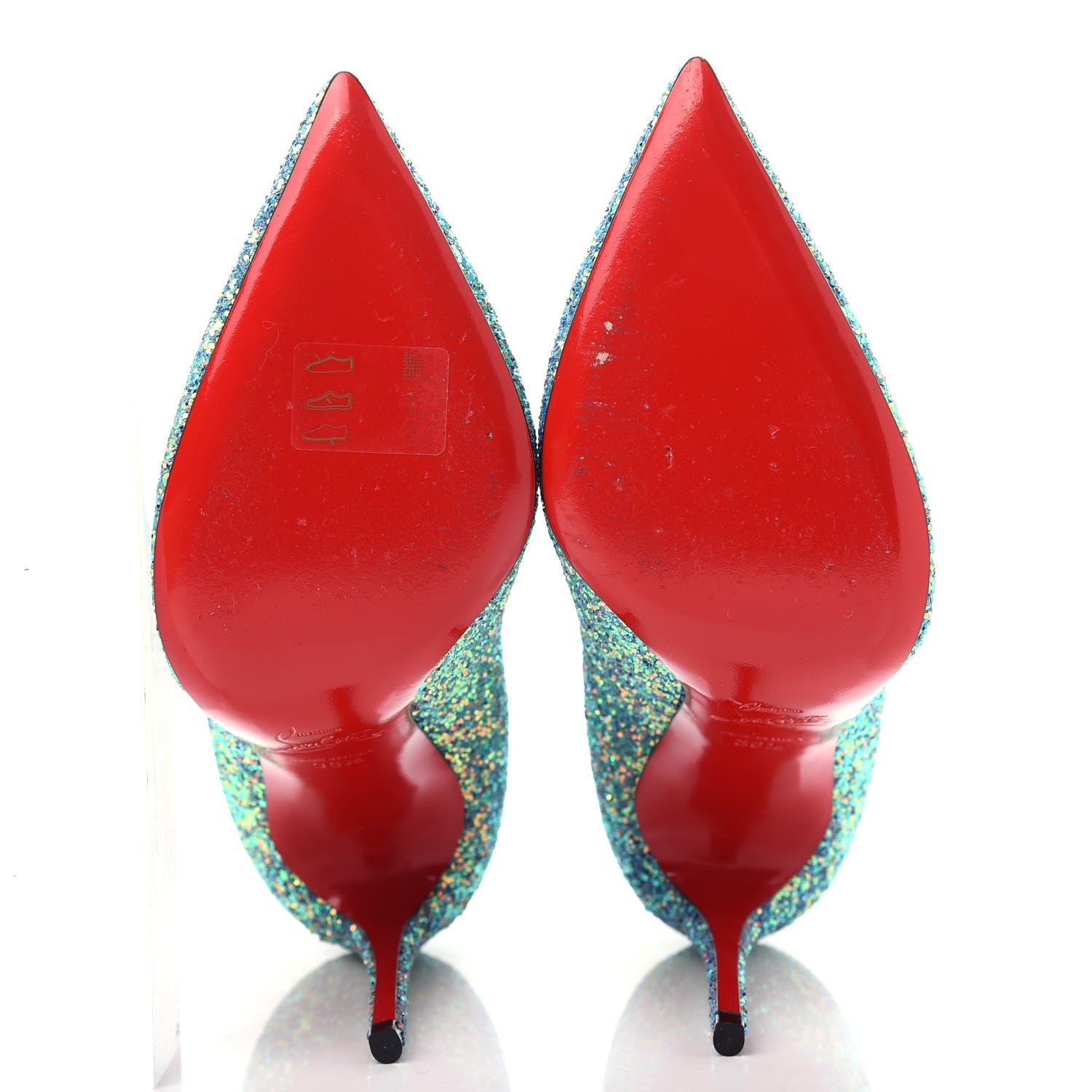 Christian Louboutin Glitter Pigalle Follies 100 Pumps 36.5 Dragonfly Etincelle 6 of 10