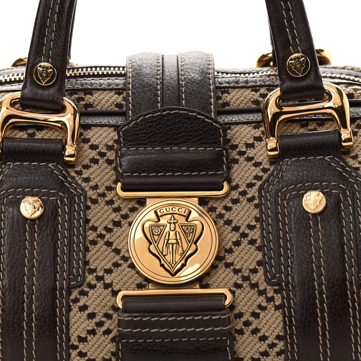 Monogram Medium Aviatrix Boston Ebony Brown