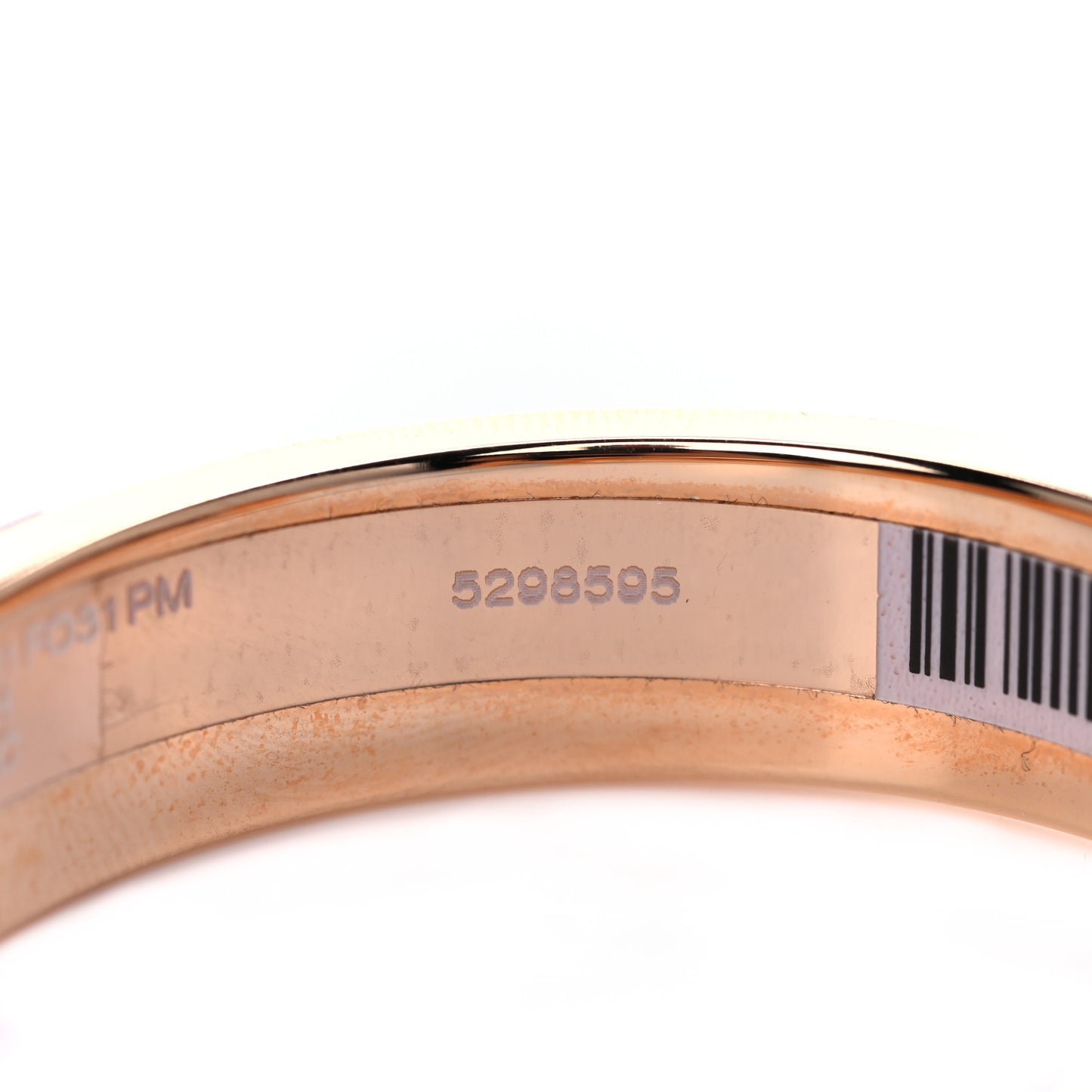 Enamel Narrow Clic Clac H Bracelet PM White